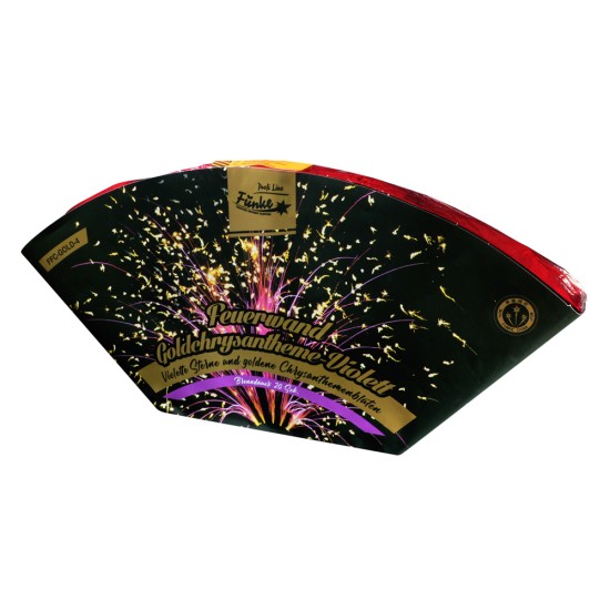 Feuerwand Goldchrysantheme-Violett