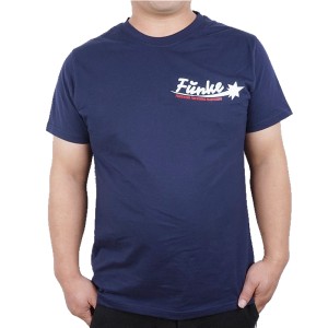 T-Shirt mit Funke Logo 100% Baumwolle Marine