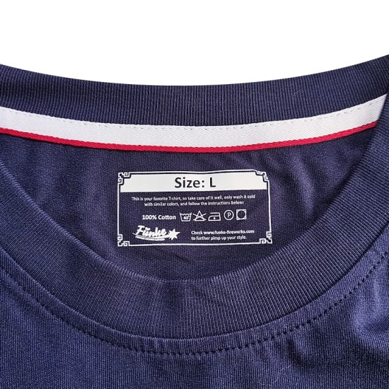 T-Shirt mit Funke Logo 100% Baumwolle Marine