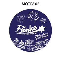 Sticker / Aufkleber 9,5 cm Funke - Motiv 2