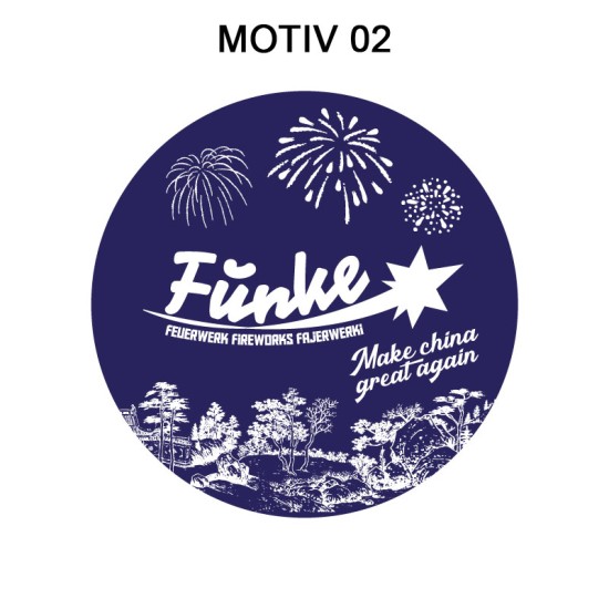 Sticker / Aufkleber 9,5 cm Funke - Motiv 2
